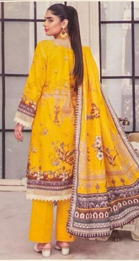 Digital Khaddar - Unstitched 3pcs -D08