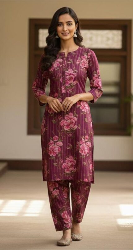 Zari Khaddar - Unstitched 2pcs - D1060