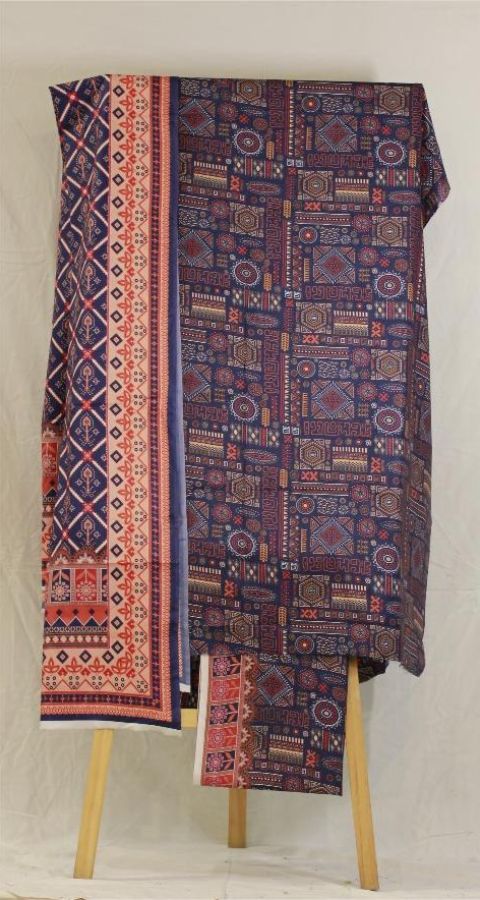 Digital Linen - Unstitched 3pcs - D8686