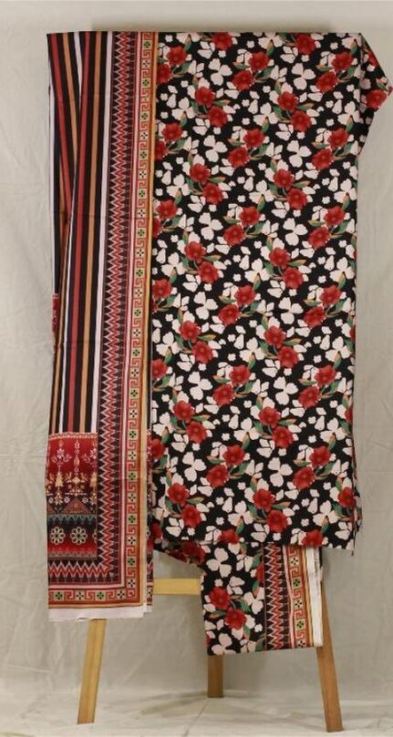 Digital Linen - Unstitched 3pcs - D8688