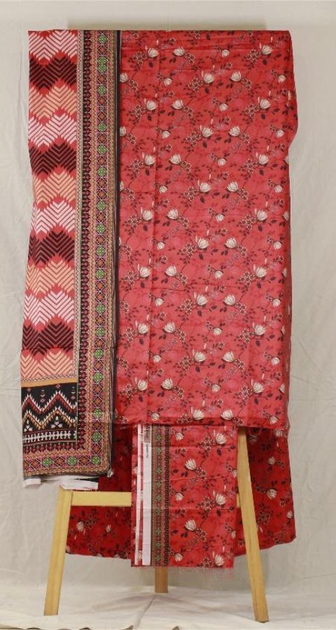 Digital Linen - Unstitched 3pcs - D8689
