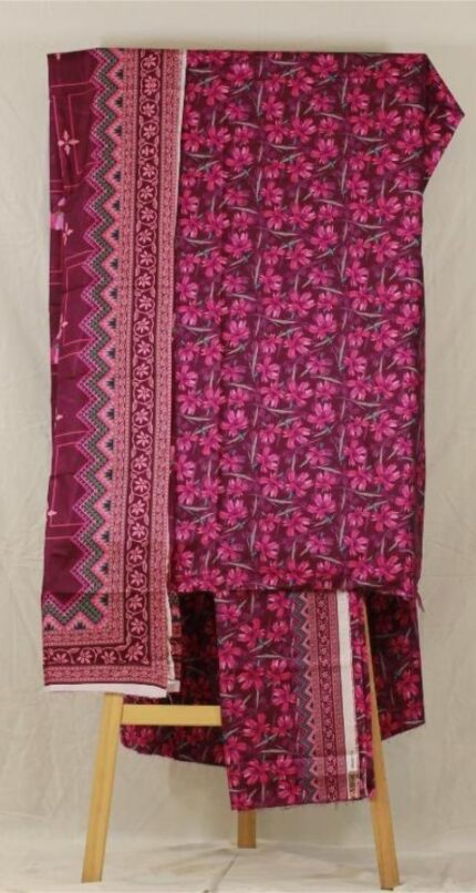 Digital Linen - Unstitched 3pcs - D8690