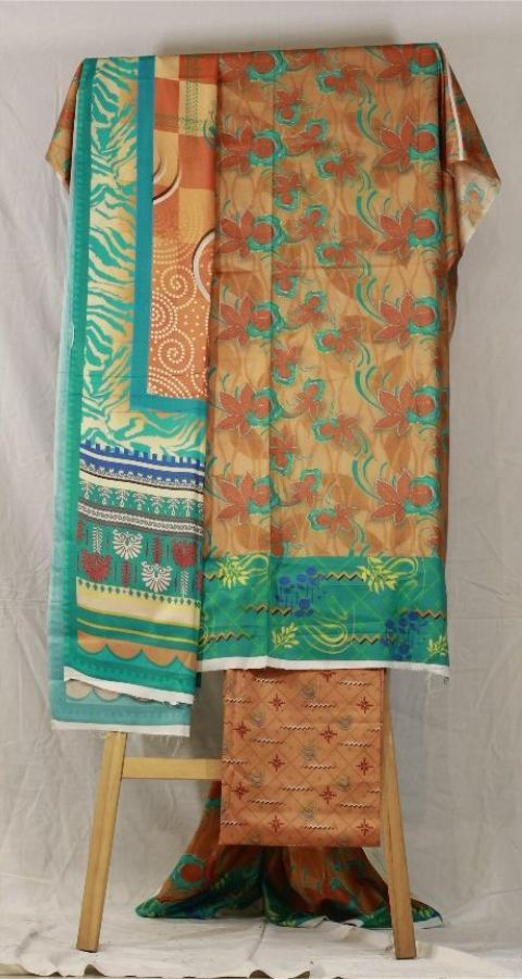 Digital Linen - Unstitched 3pcs - D8819