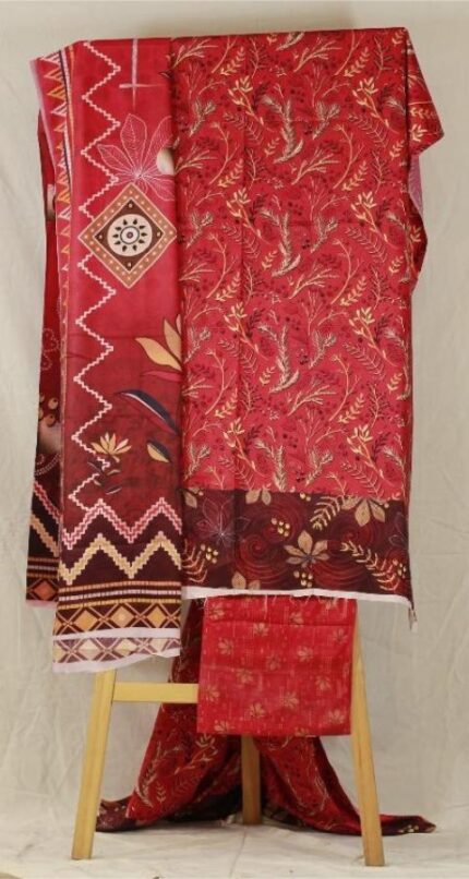 Digital Linen - Unstitched 3pcs - D8821