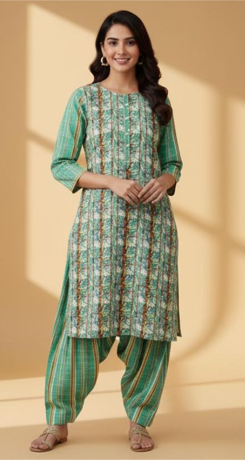 Zari Khaddar - Unstitched 2pcs - D1099