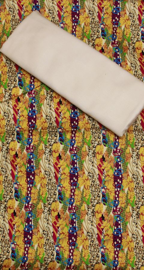 Hareem Wool - Marina Unstitched 2pcs - D7161