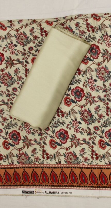 Hareem Wool - Marina Unstitched 2pcs - D7035