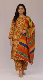 Silk Karandi - Unstitched 3pcs - D322