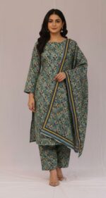 Silk Karandi - Unstitched 3pcs - D323