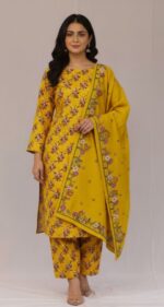 Silk Karandi - Unstitched 3pcs - D325