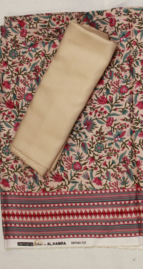 Hareem Wool - Marina Unstitched 2pcs - D7042