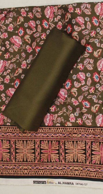 Hareem Wool - Marina Unstitched 2pcs - D7040