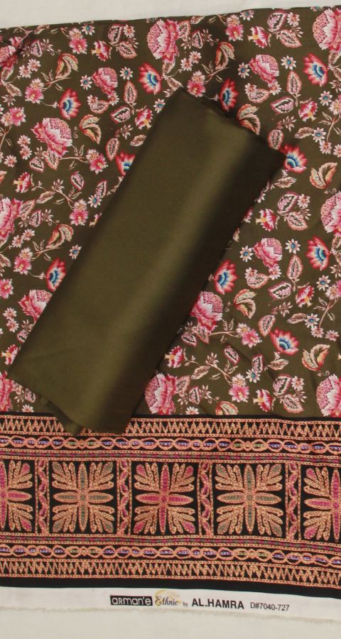 Hareem Wool - Marina Unstitched 2pcs - D7040