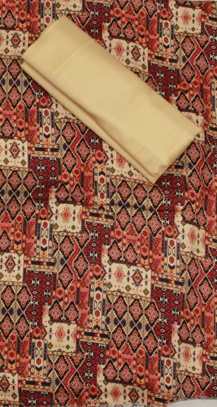 Hareem Wool - Marina Unstitched 2pcs - D7149