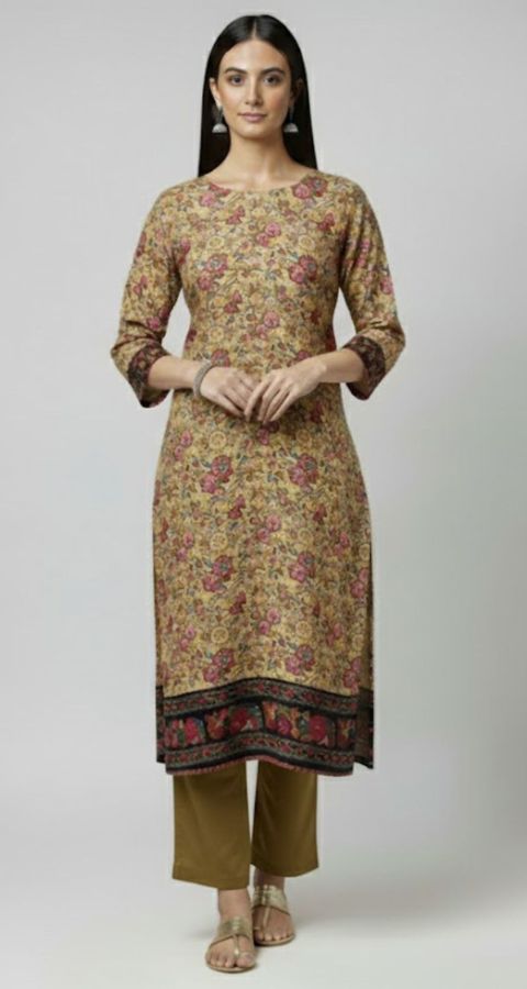 Hareem Wool - Marina Unstitched 2pcs - D7036