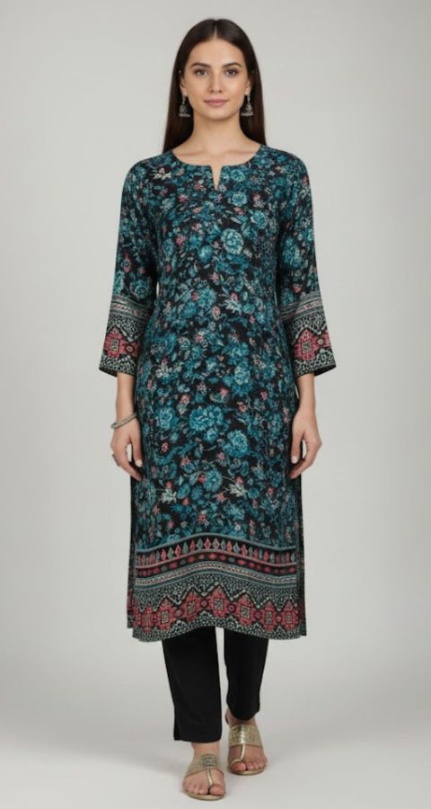 Hareem Wool - Marina Unstitched 2pcs - D7041