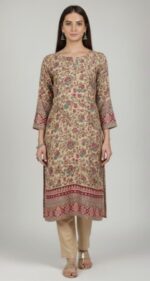 Hareem Wool - Marina Unstitched 2pcs - D7042