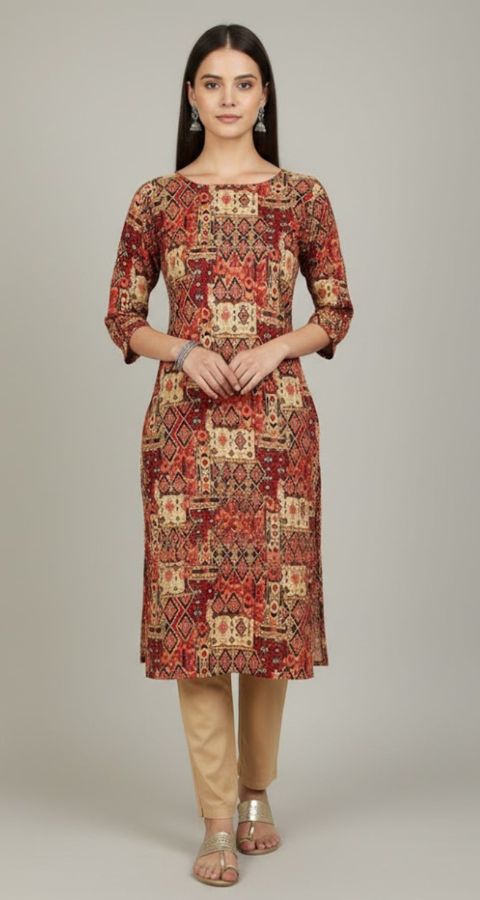 Hareem Wool - Marina Unstitched 2pcs - D7149
