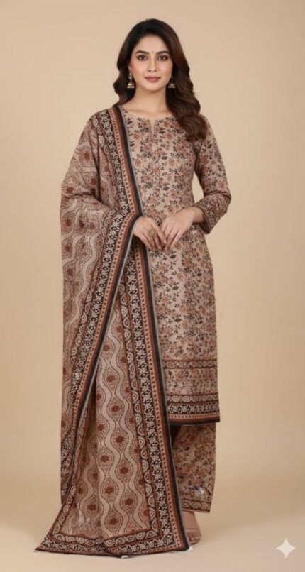 Digital Linen - Unstitched 3pcs - D8687