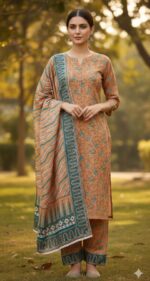 Digital Linen - Unstitched 3pcs - D8893