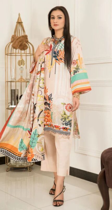 Khaddar - Unstitched 3pcs - D11