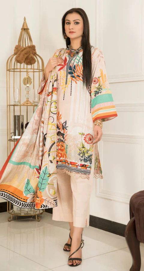 Khaddar - Unstitched 3pcs - D11