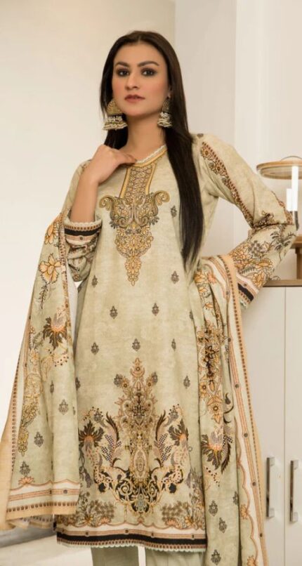 Khaddar - Unstitched 3pcs - D13