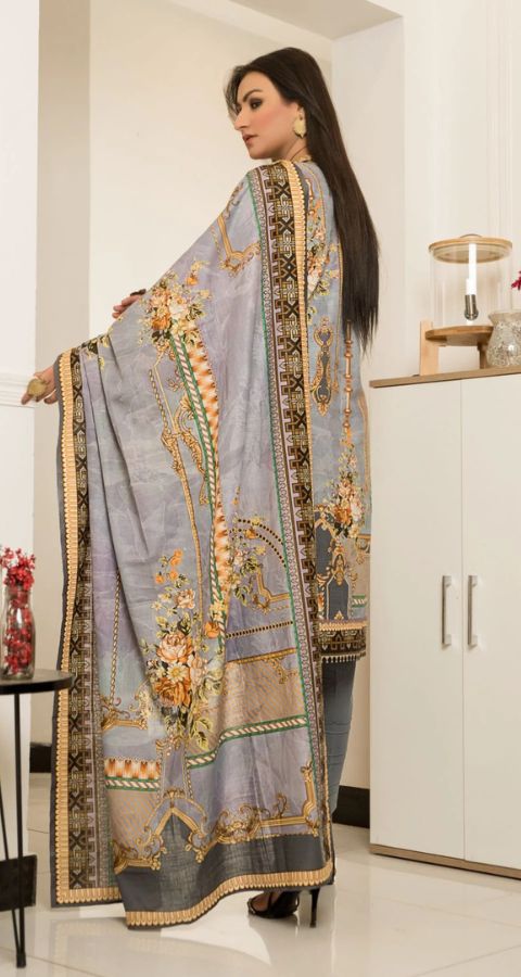 Khaddar - Unstitched 3pcs - D13A