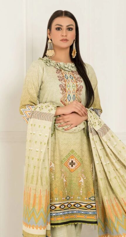 Khaddar - Unstitched 3pcs - D15