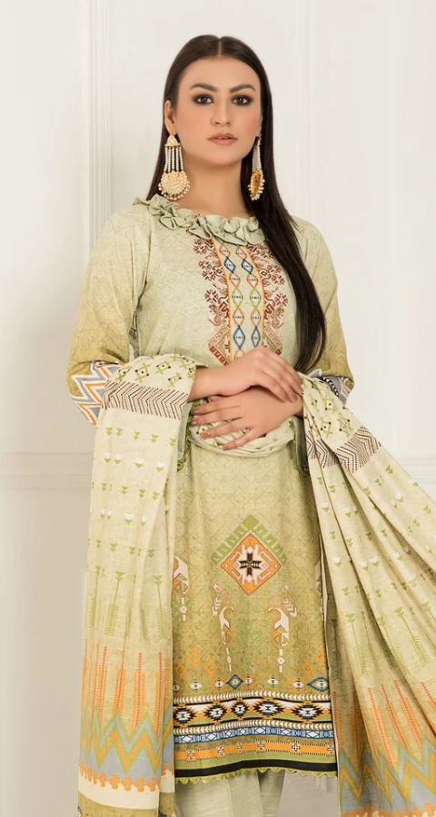 Khaddar - Unstitched 3pcs - D15