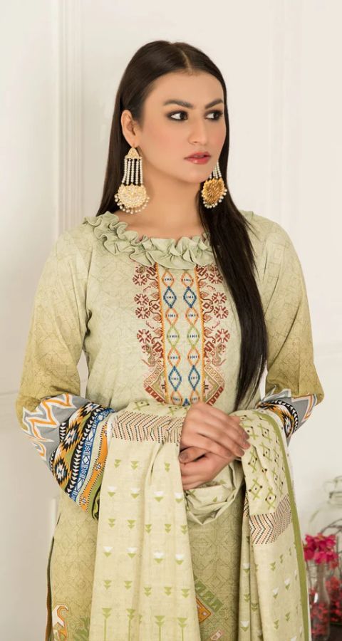 Khaddar - Unstitched 3pcs - D15
