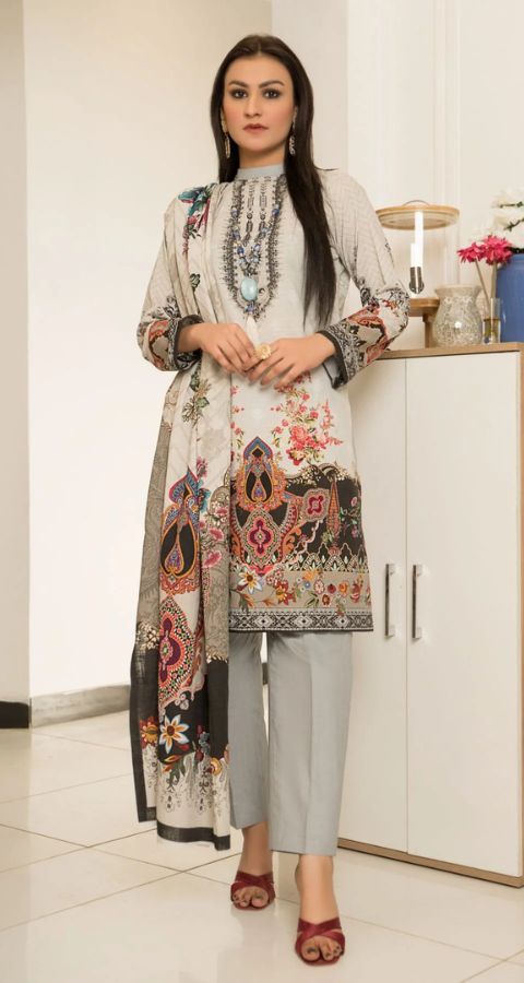 Khaddar - Unstitched 3pcs - D16