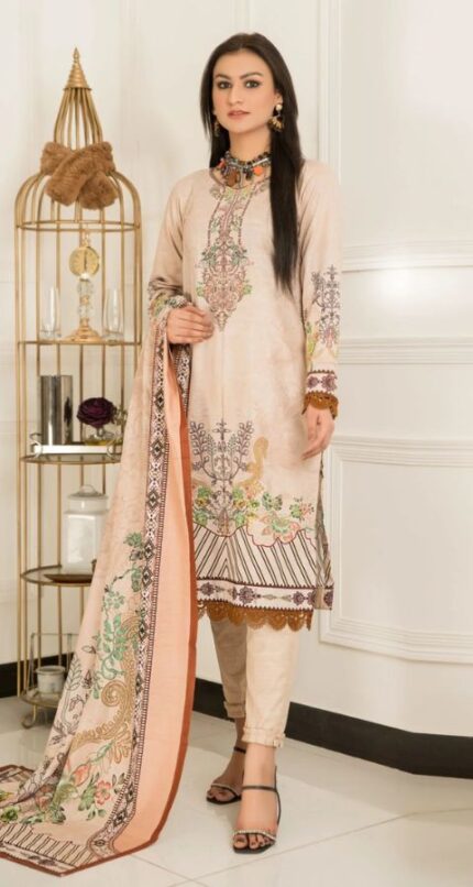 Khaddar - Unstitched 3pcs - D17
