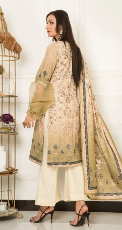 Khaddar - Unstitched 3pcs - D19
