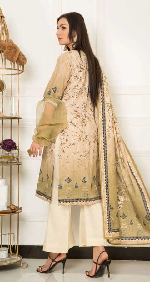 Khaddar - Unstitched 3pcs - D19