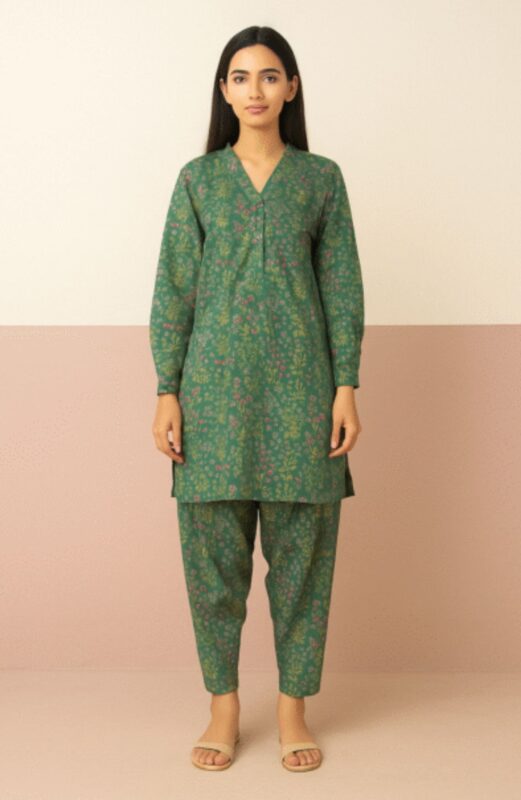 Dhanak - Unstitched 2pcs - D10