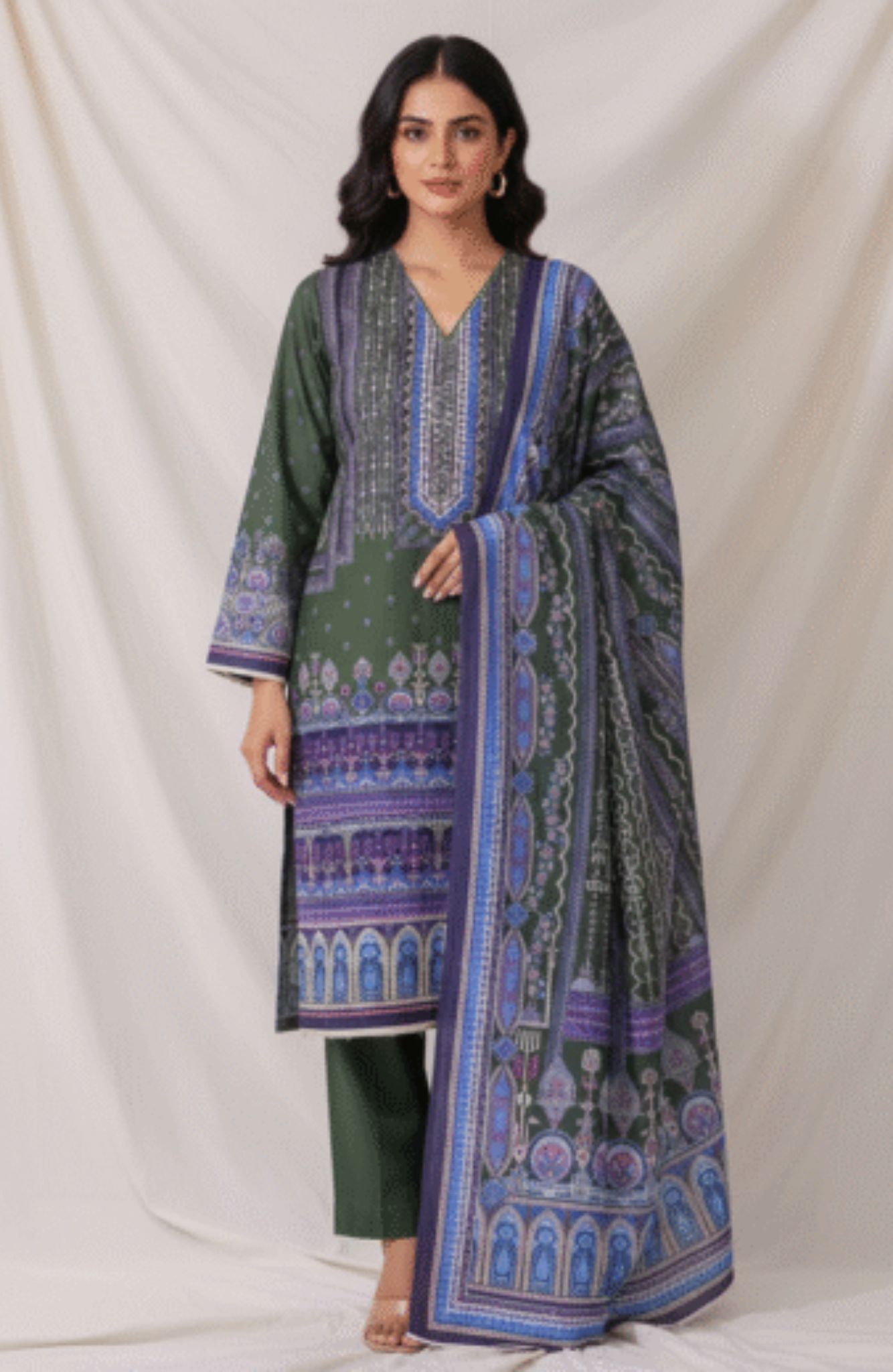 Digital Khaddar - Unstitched 3pcs - D9903 Digital Khaddar - Unstitched 3pcs - D9903