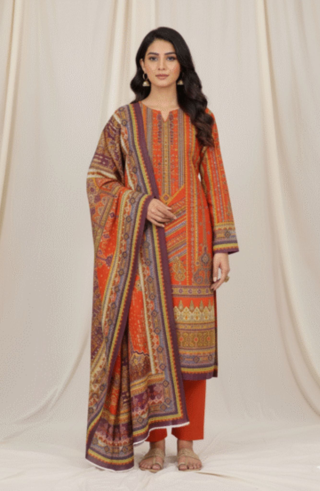 Digital Khaddar - Unstitched 3pcs - D9907 Digital Khaddar - Unstitched 3pcs - D9907