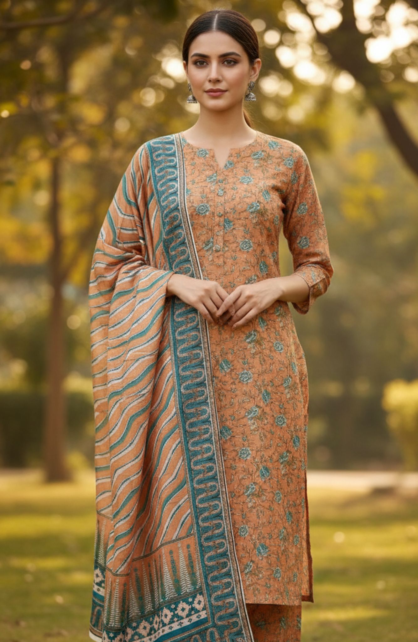 Digital Linen - Unstitched 2pcs - D8893