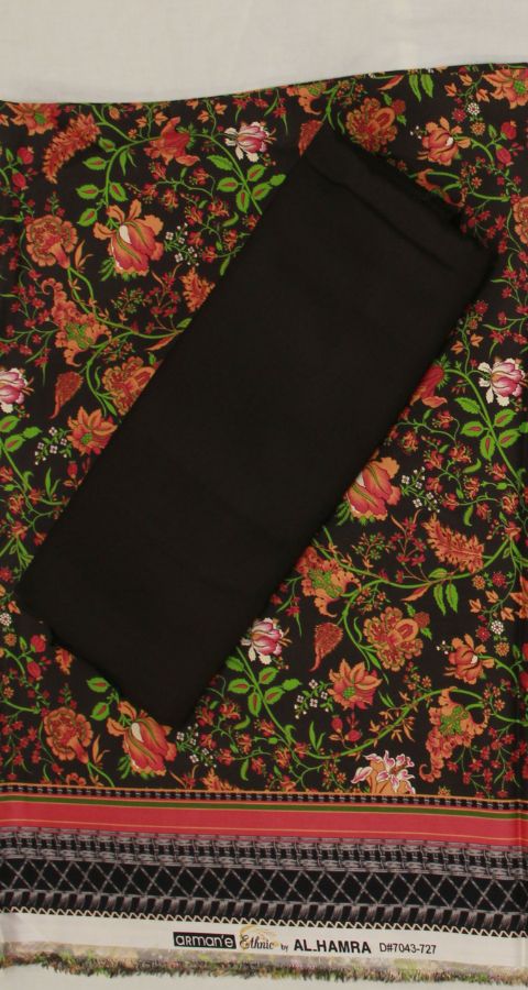 Hareem Wool - Marina Unstitched 2pcs - D7043