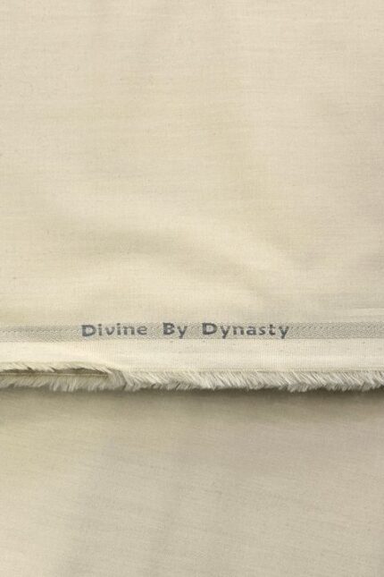 Elegant beige Pima cotton box with "Divine By Dynasty" embroidery.