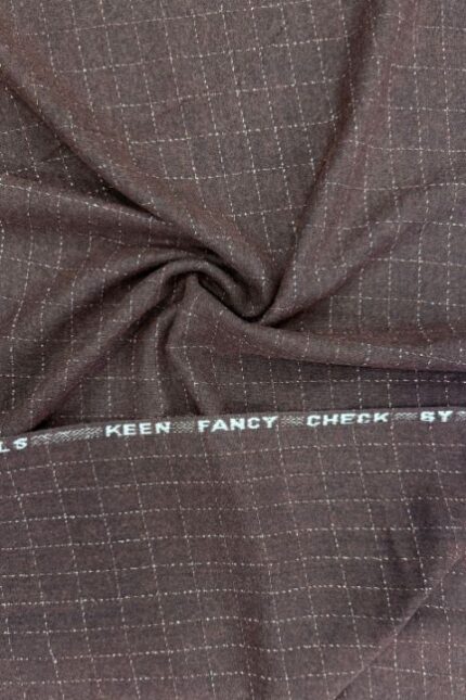 Bannu Woolen Mills – Keen Fancy Check (Maroon)