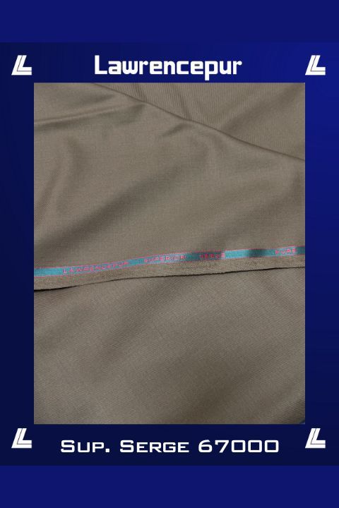 Serge Jacketing fabric in brown for high-quality workwear and uniforms. Durable and stylish material.