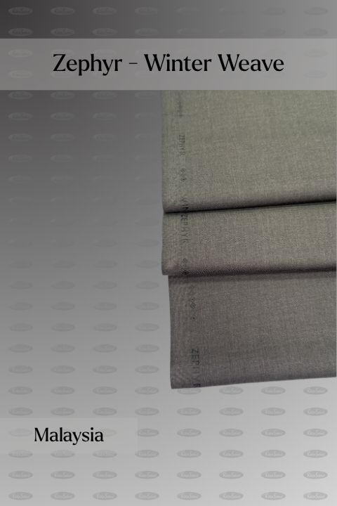 Zephyr Winter Weave wash and wear unstitched fabric for men, malaysia shade