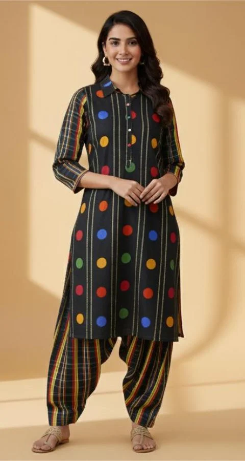 Zari Khaddar - Unstitched 2pcs - D1020