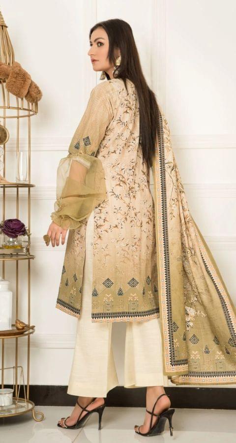 Khaddar - Unstitched 3pcs - D19