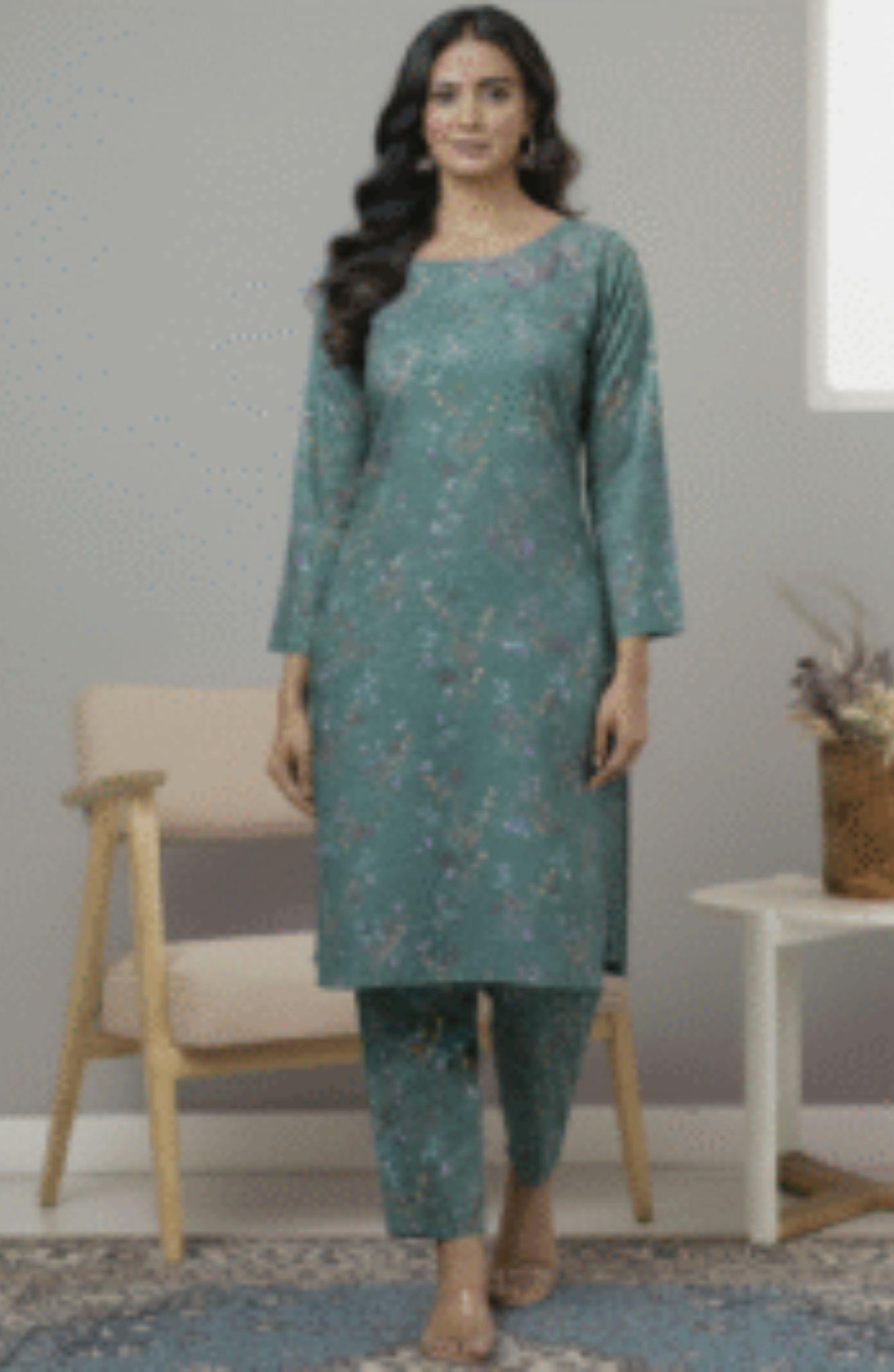 Dhanak - Unstitched 2pcs - D8 Dhanak - Unstitched 2pcs - D8