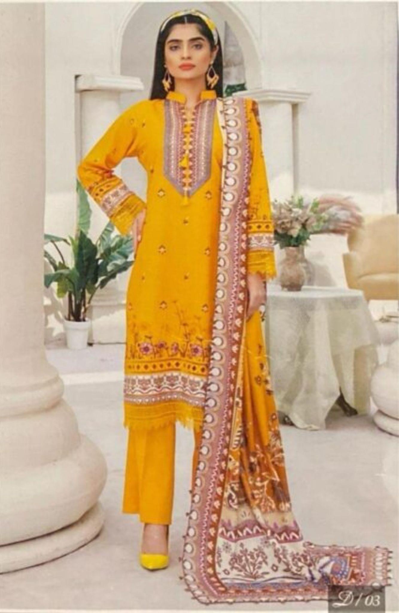 Digital Khaddar - Unstitched 3pcs - D03 Digital Khaddar - Unstitched 3pcs - D03