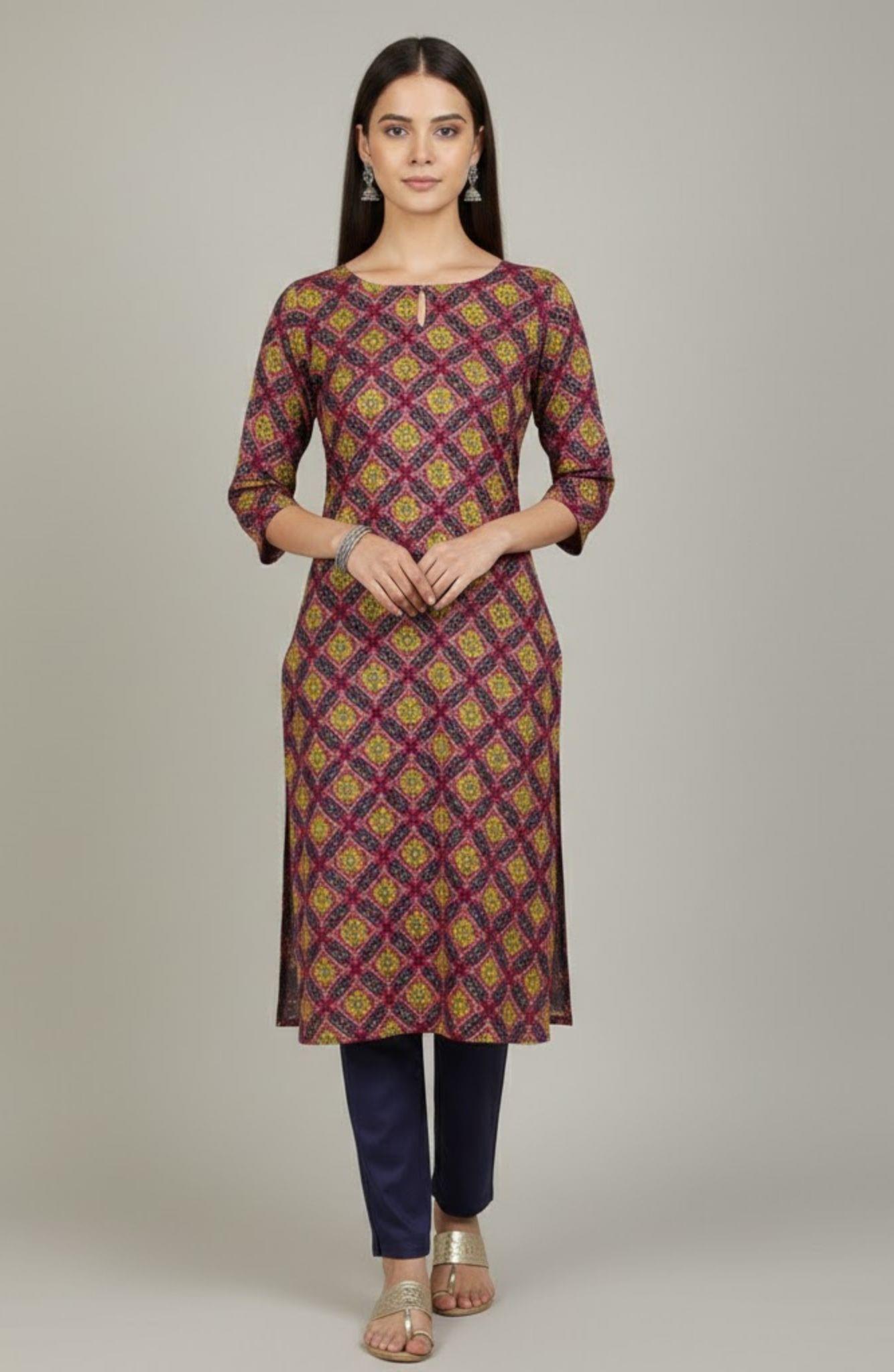 Hareem Wool - Marina Unstitched 2pcs - D7151