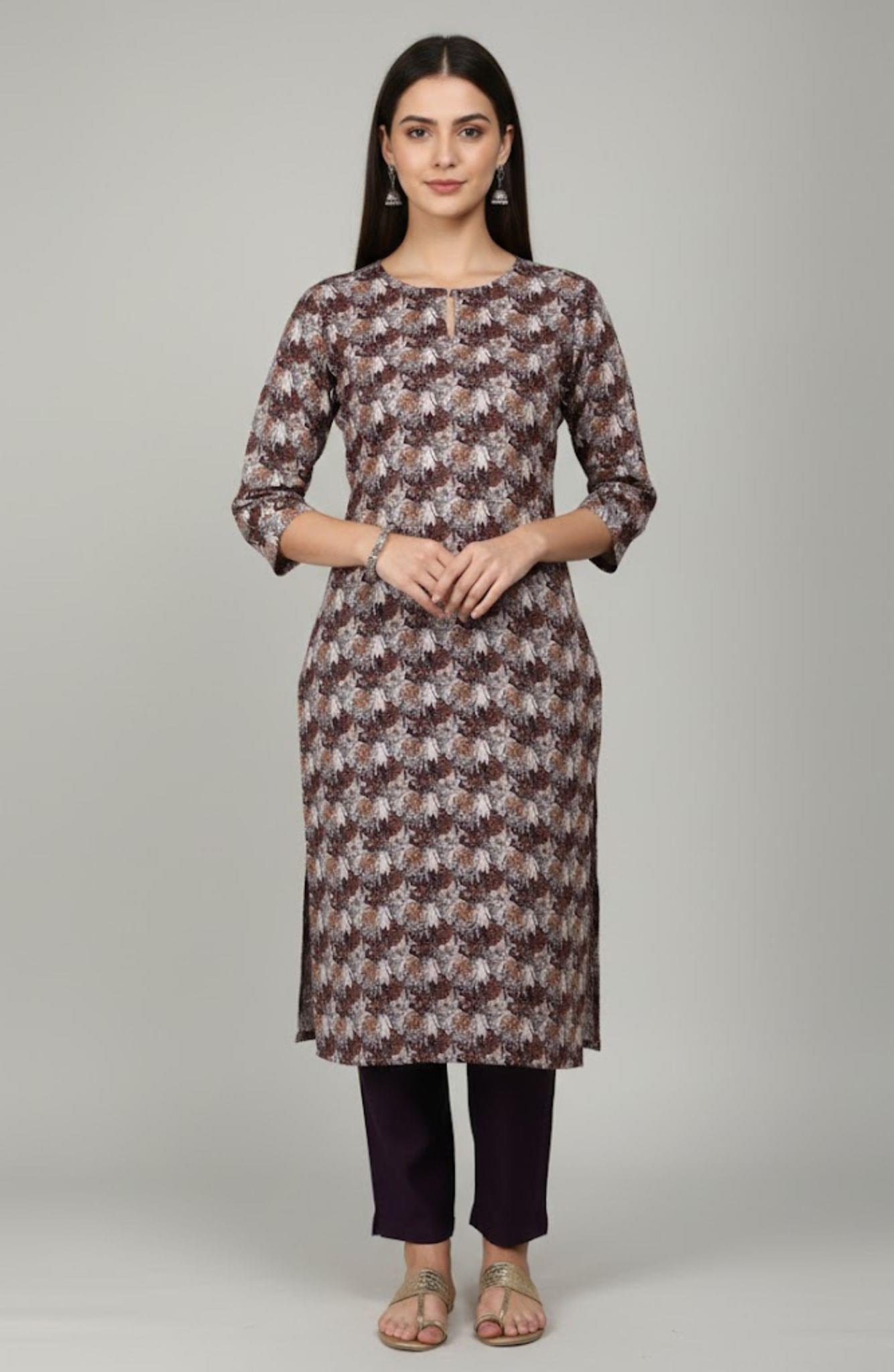 Hareem Wool - Marina Unstitched 2pcs - D7154